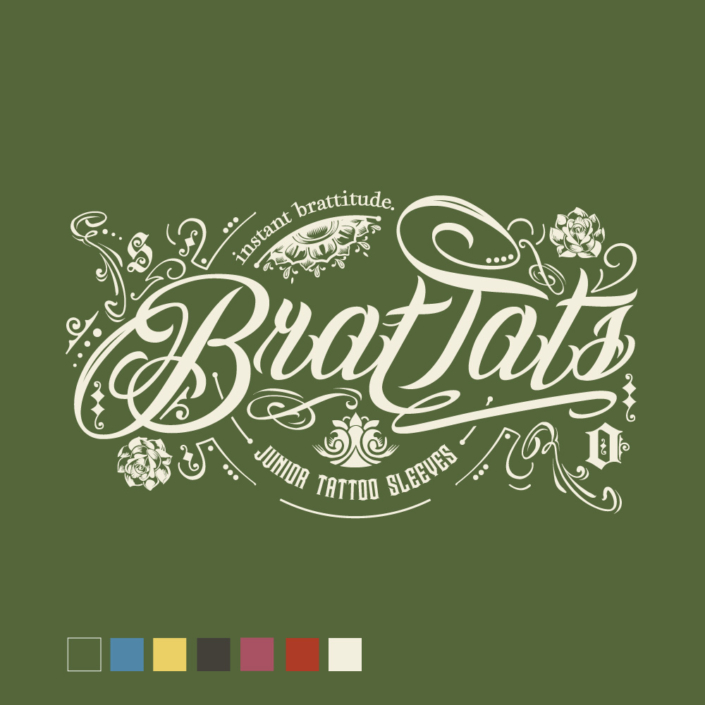 BratTats Logo Design Reversed